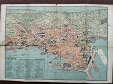 Trieste Cartina Mappa Guida